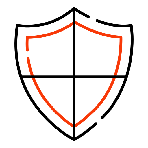 bezpieczna tarcza Generic color outline ikona