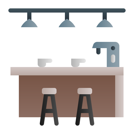 Bar counter Generic gradient fill icon