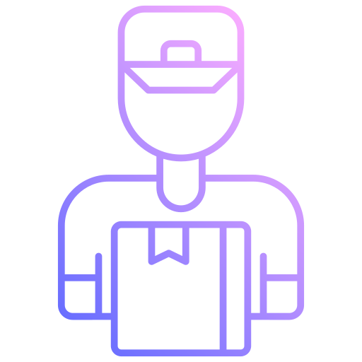 Delivery boy Generic gradient outline icon