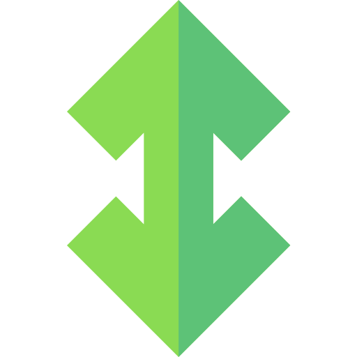 doble flecha Basic Straight Flat icono