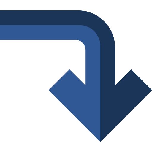 kurvenpfeil Basic Straight Flat icon