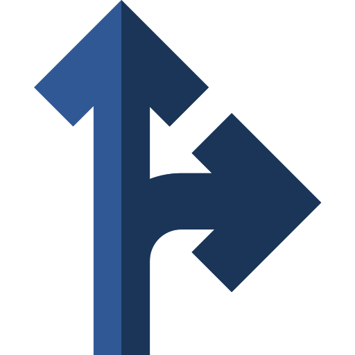 podział Basic Straight Flat ikona