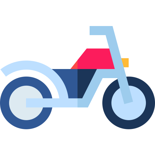 motocykl Basic Straight Flat ikona