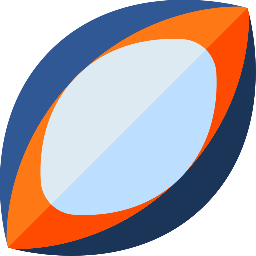 pelota de rugby Basic Straight Flat icono