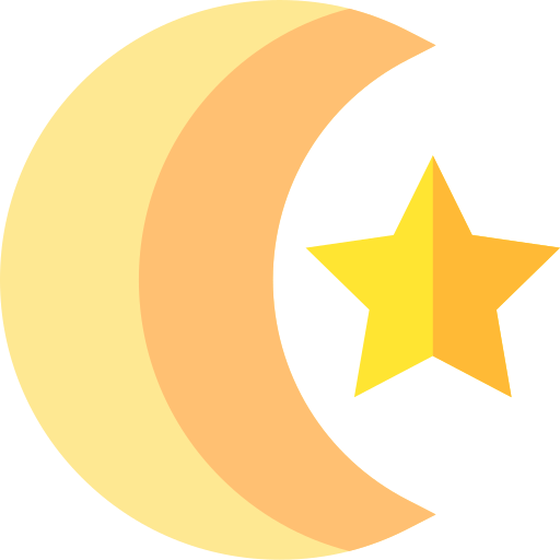 media luna Basic Straight Flat icono