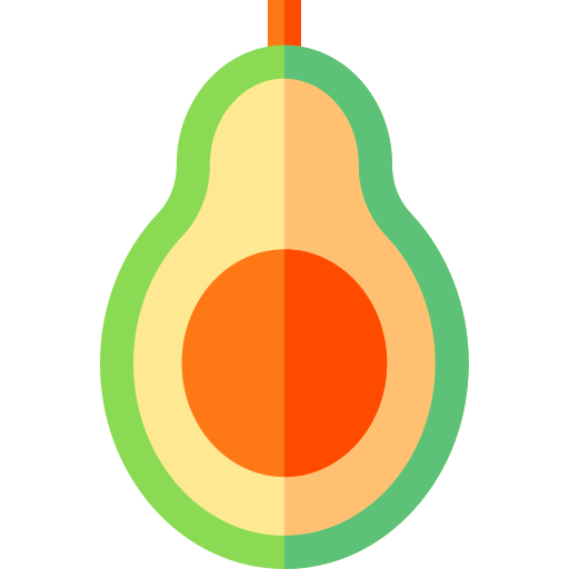 avocado Basic Straight Flat icon