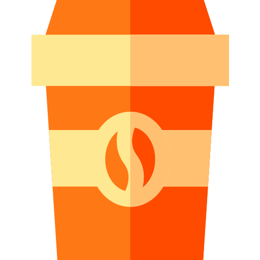 Coffee cup Basic Straight Flat icon