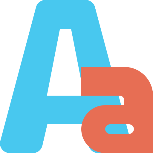 lettertypegrootte Pixelmeetup Flat icoon