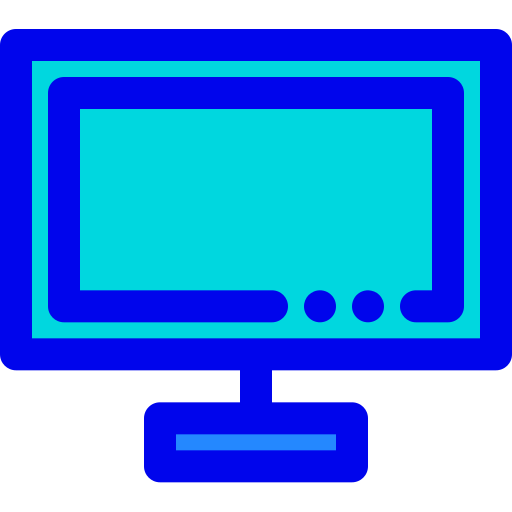 Televisión Berkahicon Lineal Color icono