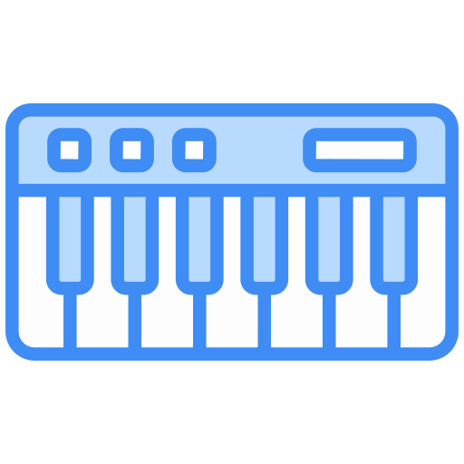 Piano keyboard Generic color lineal-color icon