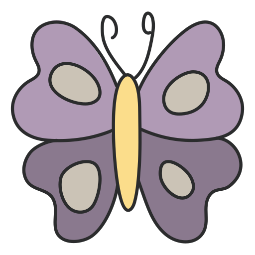borboleta Generic color hand-drawn Ícone