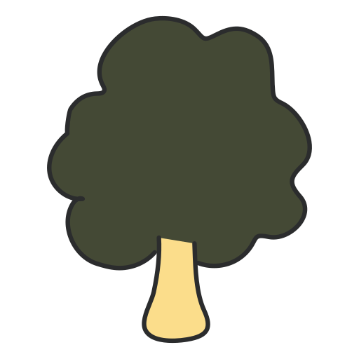 drzewo Generic color hand-drawn ikona