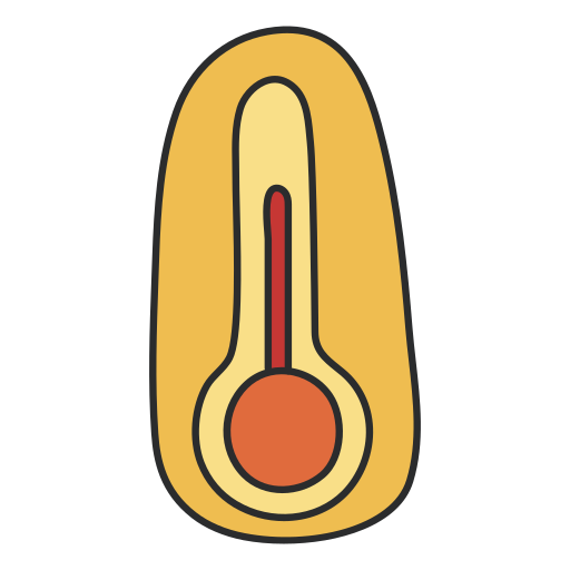 temperatura Generic color hand-drawn icona