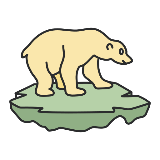 niedźwiedź polarny Generic color hand-drawn ikona