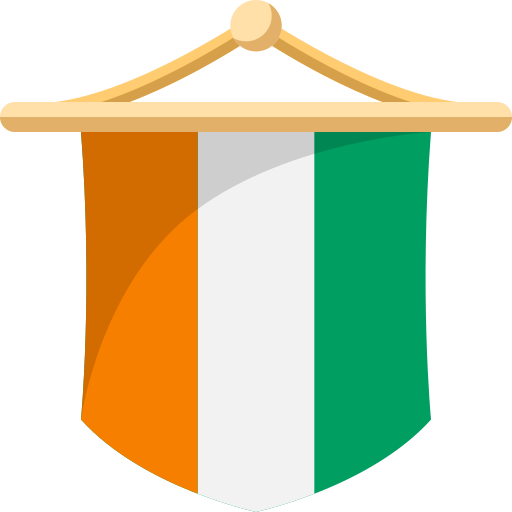 vlag van cote divoire Generic color fill icoon