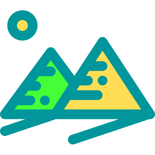 pyramide Berkahicon Lineal Color Icône