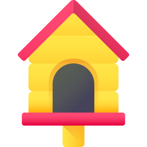 Bird house 3D Color icon