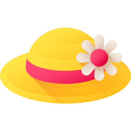 Chapéu de Pamela 3D Color Ícone