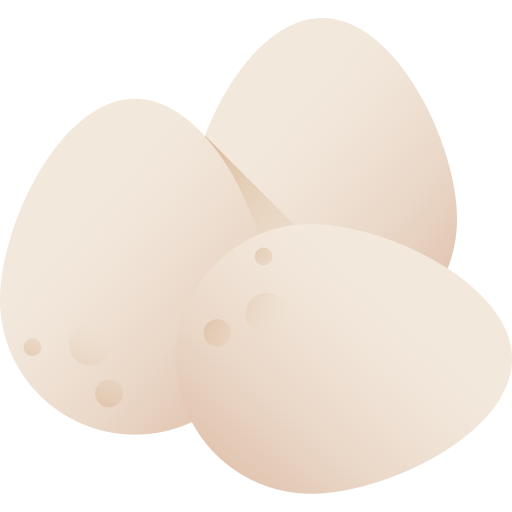 Huevos 3D Color icono
