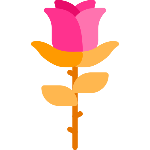 Rosa Berkahicon Flat icono