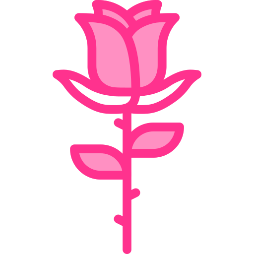 róża Berkahicon Lineal Color ikona