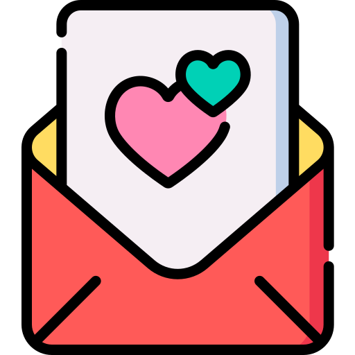 carta de amor Special Lineal color icono