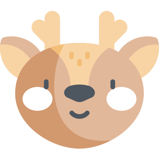 Deer Kawaii Flat icon