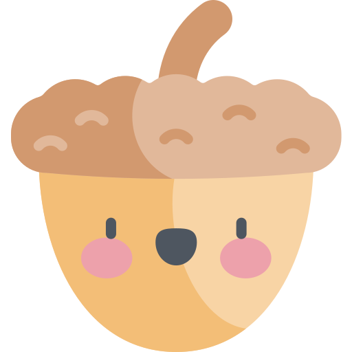 Acorn Kawaii Flat icon