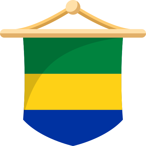 bandera de gabón Generic color fill icono