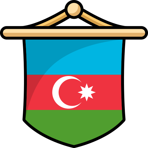 drapeau de l'azerbaïdjan Generic color lineal-color Icône