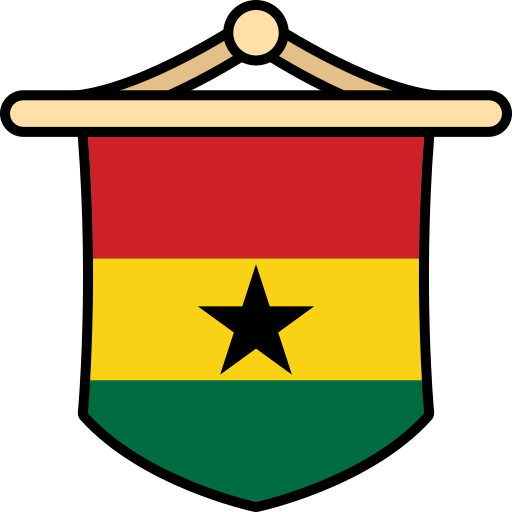 bandiera del ghana Generic color lineal-color icona