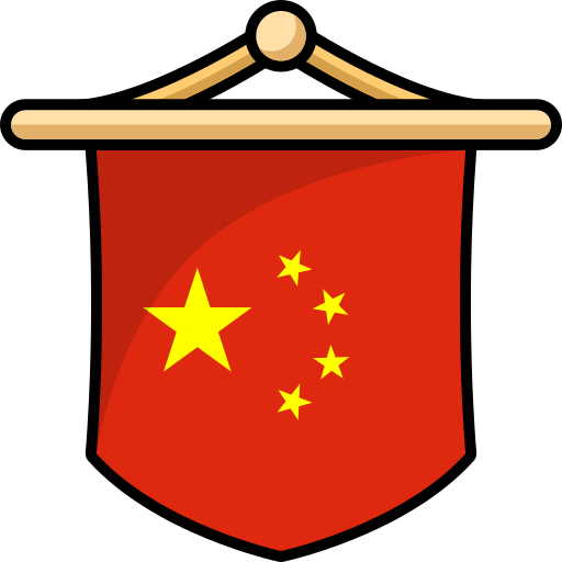 bandiera della cina Generic color lineal-color icona