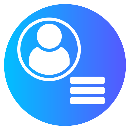 Data Generic gradient fill icon
