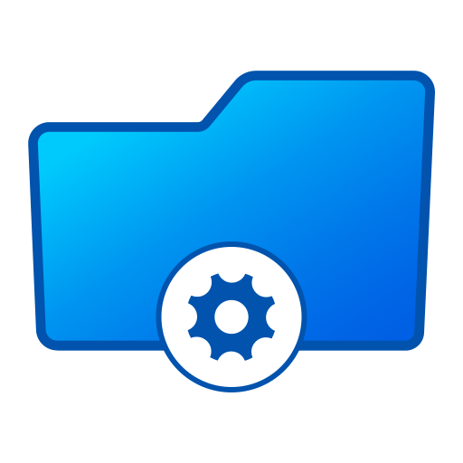 carpeta Generic gradient lineal-color icono