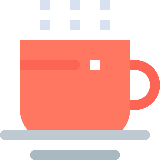 커피 Pixelmeetup Flat icon