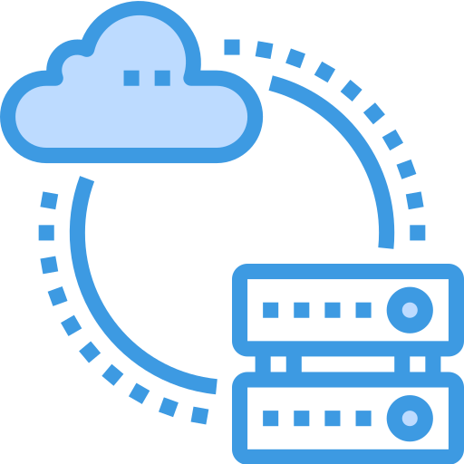 cloud computing itim2101 Blue icona