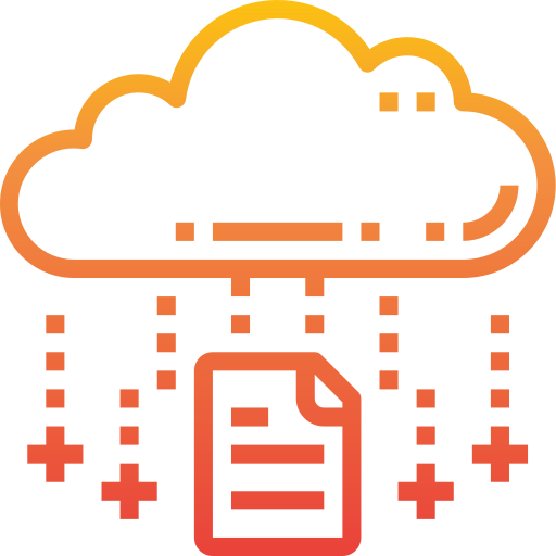 La computación en nube itim2101 Gradient icono
