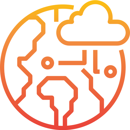 Cloud computing itim2101 Gradient icon