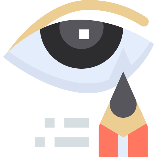 eyeliner Pixelmeetup Flat icoon