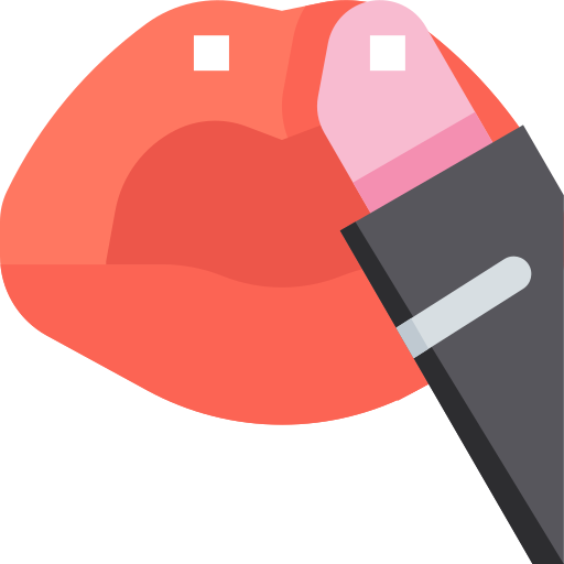 rouge à lèvres Pixelmeetup Flat Icône
