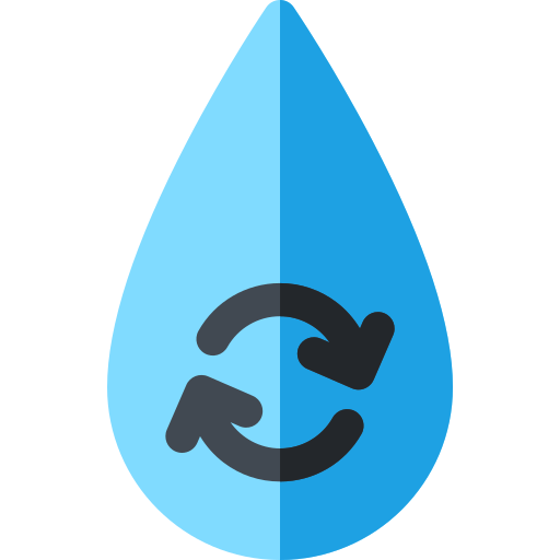recykling wody Basic Rounded Flat ikona