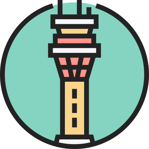 Torre de control Meticulous Lineal Color icono