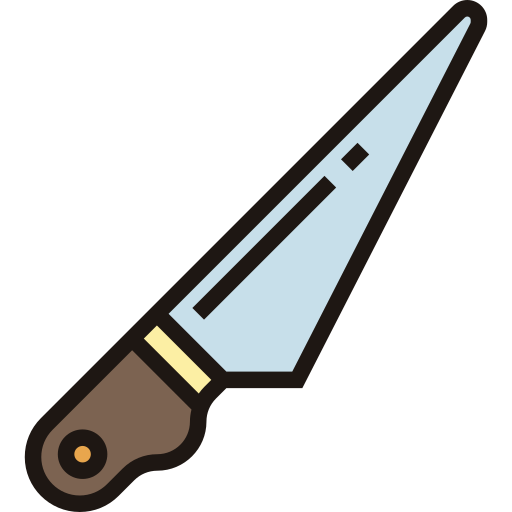 Cuchillo Meticulous Lineal Color icono