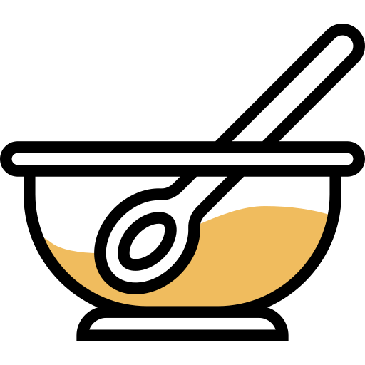 schüssel Meticulous Yellow shadow icon