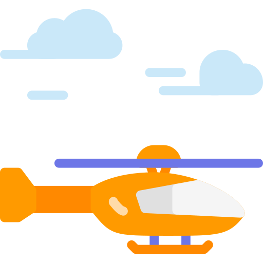 Helicóptero Berkahicon Flat icono