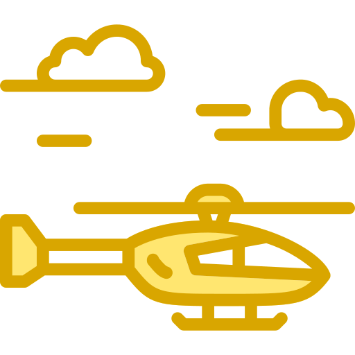 Helicopter Berkahicon Lineal Color icon