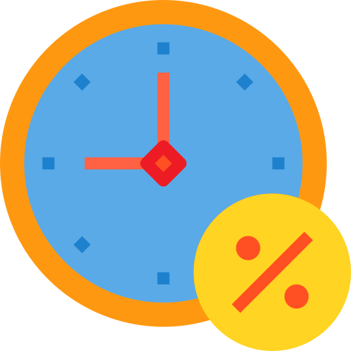 Wall clock itim2101 Flat icon