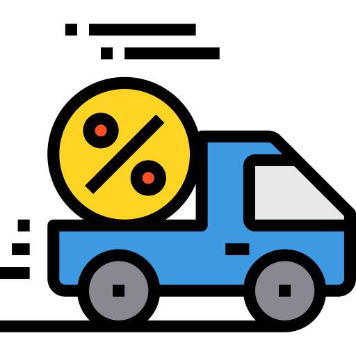 pick-up vrachtwagen itim2101 Lineal Color icoon