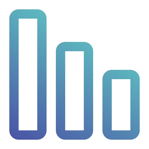 grafico Generic gradient outline icono