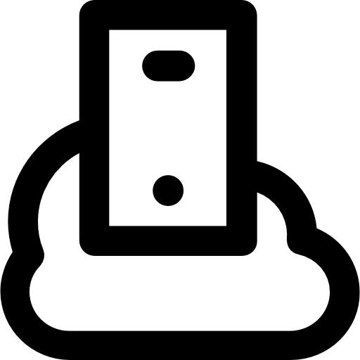 cloud computing Vector Market Bold Rounded icoon